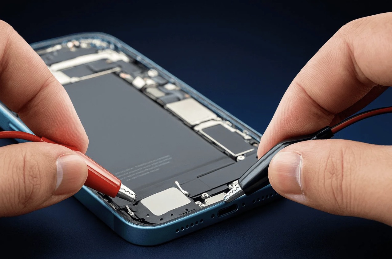 iPhone 16 原廠電池更換維修畫面